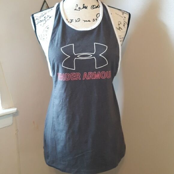 💫💫💫UNDER ARMOUR GRAY HEAT GEAR TANK TOP S - Picture 1 of 3